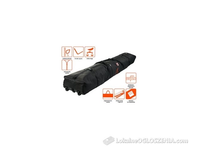 Snowsport Pokrowiec Na 2 Pary Nart Kółkach Double Ski Bag Roller
