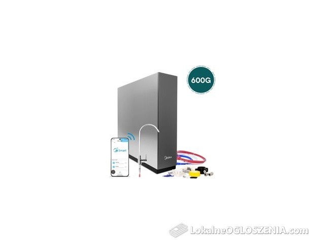 Midea 600GPD Bezzbiornikowy filtr odwróconej osmozy z WiFi i aplikacją