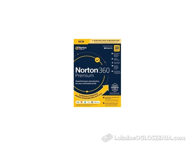 Symantec Subskrypcja Norton 360 Premium 75GB (10 urządzeń / 1 rok) (PLPIN11390010)
