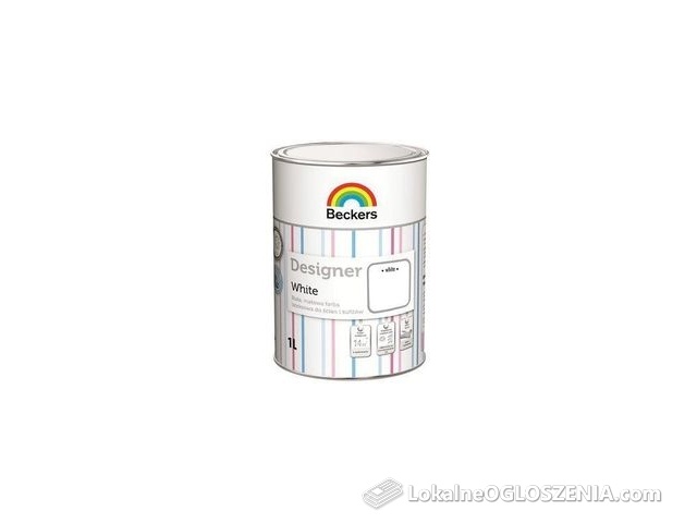 Beckers Farba Lateksowa Designer White 1L