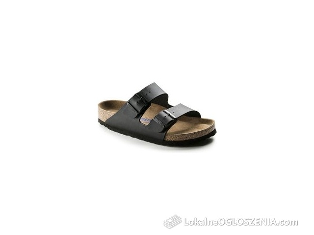 Birkenstock Klapki Arizona Soft Black Wąskie 551253