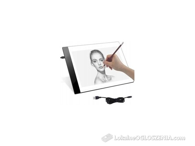 DESKA KREŚLARSKA PODŚWIETLANA TABLICA LED KALKA A4