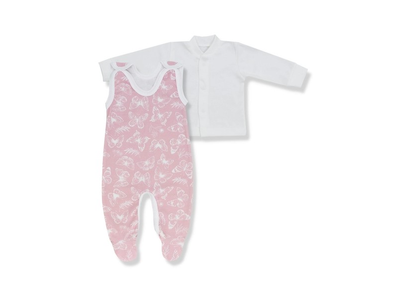 KOMPLET ŚPIOSZKI+KAFTANIK KOLEKCJA MOTYLKI