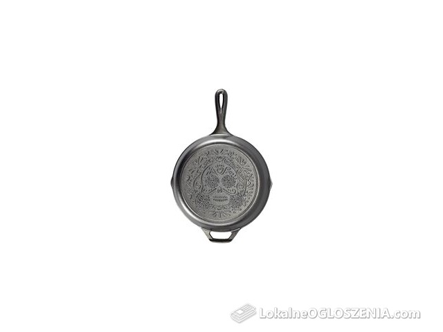 Patelnia żeliwna 26 cm CZASZKA / Lodge