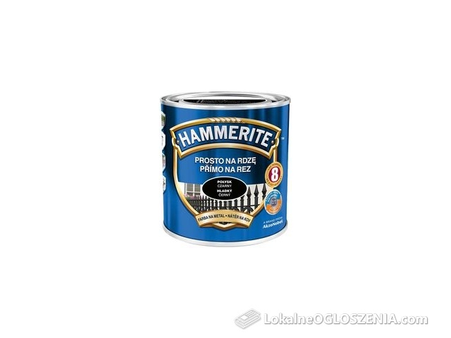 HAMMERITE PROSTO NA RDzĘ EFEKT POŁYSK Czarny 0,7l