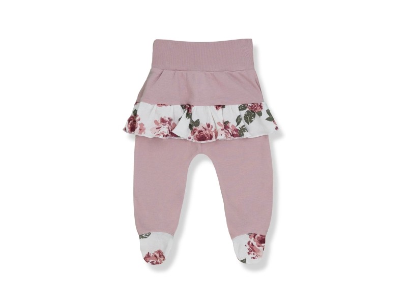 PÓŁŚPIOSZKI Z FALBANKĄ RÓŻA AKWARELA