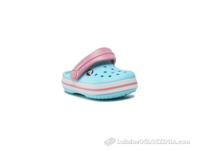 Klapki CROCS - Crocband Clog T 207005 Ice Blue/White