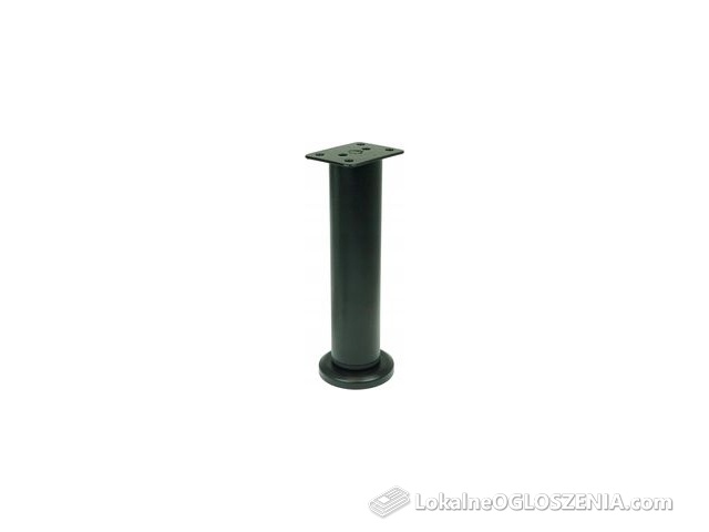 Noga 17,8 30 cm nóżka stalowa regulowana do łóżka z blachą czarna 1782181156