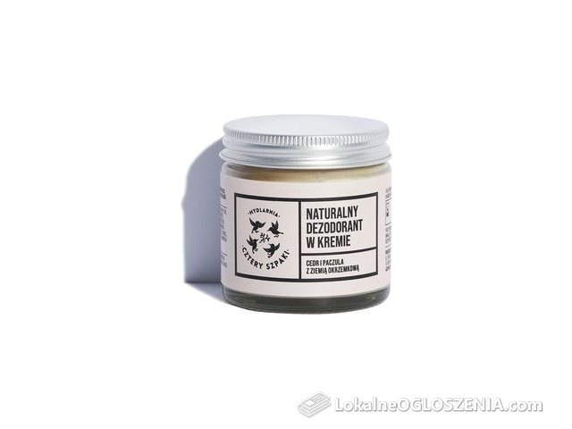 Mydlarnia Cztery Szpaki Dezodorant w kremie cedr i paczula z ziemią okrzemkową 60ml