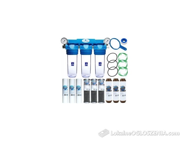 Filtr Wody Wstępny Do Domu 3 Stopniowy Odżelaziacz