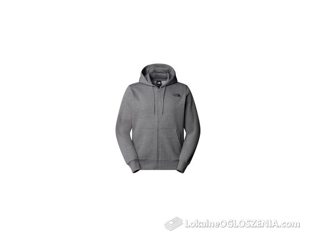 Bluza z kapturem męska The North Face SIMPLE DOME FULL ZIP szara NF0A89FDDYY