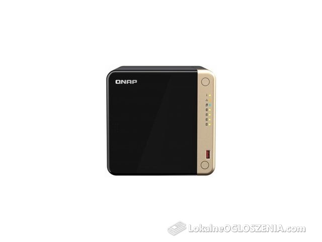 Serwer plików QNAP TS-464-8G 4-bay, Celeron N5105/N5095 4-core 2.9 GHz, 8G RAM DDR4, 2x 2,5 GbE LAN, 2xUSB 2.0, 2xUSB 3.2, 1xHDMI, 2x M.2 2280 NVMe