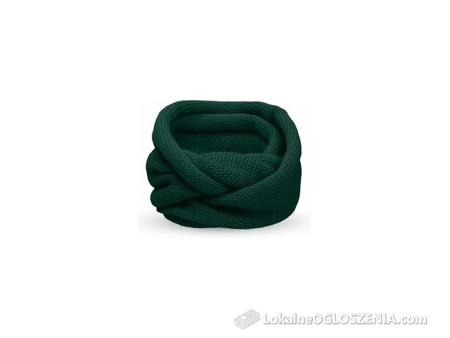 Nandy Komin Duży Zimowy Damski Długi na Dwa Rolujący Gładki Ciepły na Zimę