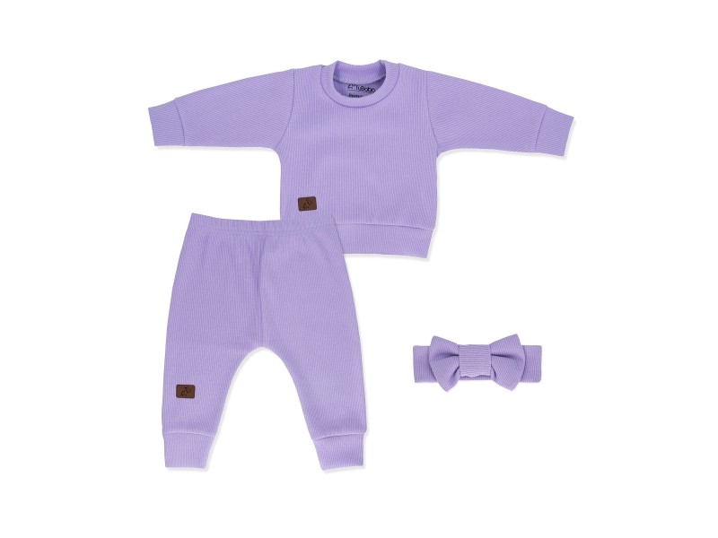 Dresik + opaska dla Dziewczynki Wrzos