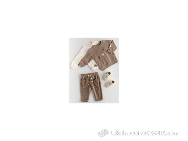 Reserved - Bawełniana bluza 2 pack - złamana biel