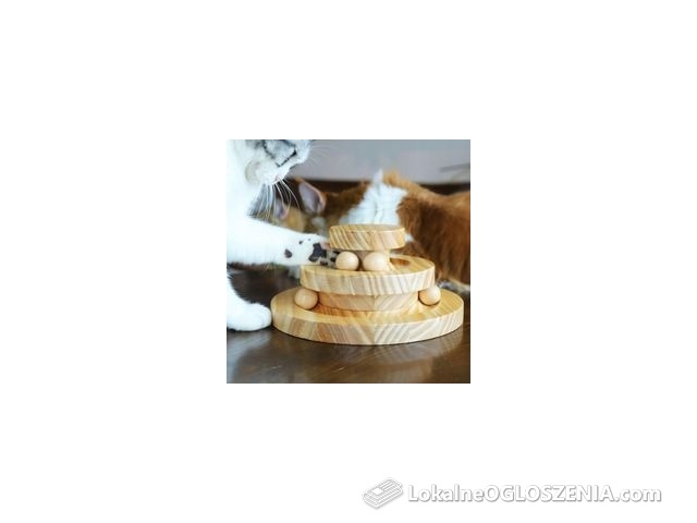 Tarnel Interaktywna Zabawka Dla Kota Z Drewna,