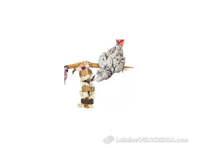 Sznurki i dyski - zabawka dla średnich i dużych papug