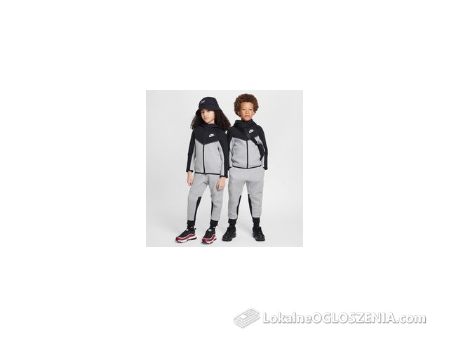 Dwuczęściowy zestaw z zapięciem na zamek dla małych dzieci Tech Fleece Nike Sportswear - Szary