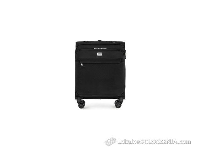 Mała walizka miękka jednokolorowa