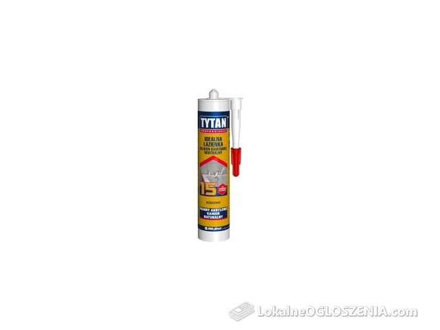 TYTAN PROFESSIONAL Silikon sanitarny neutralny Idealna Łazienka 280 ml transparentny
