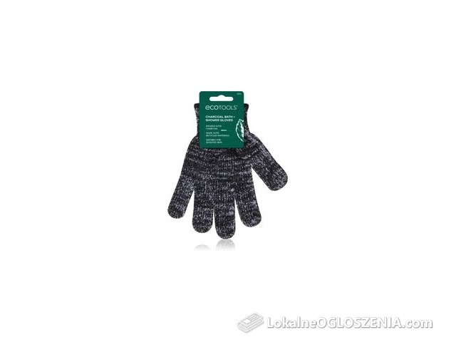 Ecotools Charcoal Bath Infused Gloves Rękawiczki Do Peelingu 2szt.
