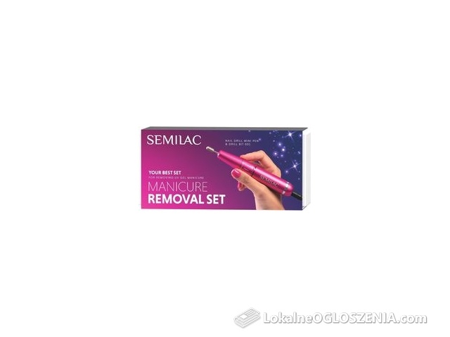 Semilac Set Manicure Removal Elektryczny Pilnik Do Paznokci Z Akcesoriami