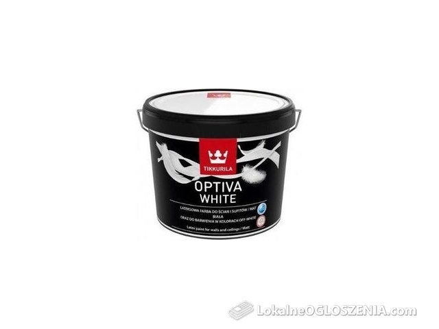 Tikkurila Farba Lateksowa Optiva White 9L