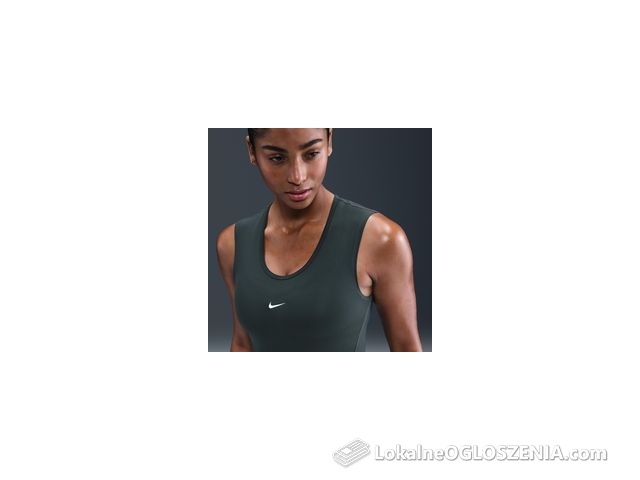 Damska koszulka bez rękawów Dri-FIT Nike Pro - Zieleń