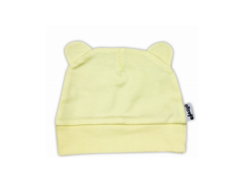 Czapeczka Miś żółta