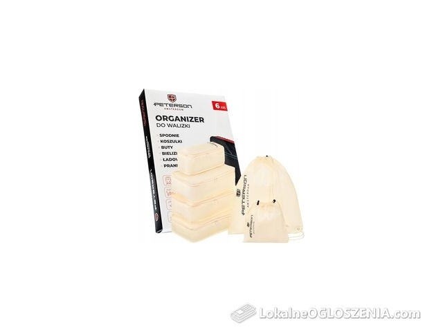Organizer podróżny do walizki torby zestaw na ubrania buty x5 Peterson