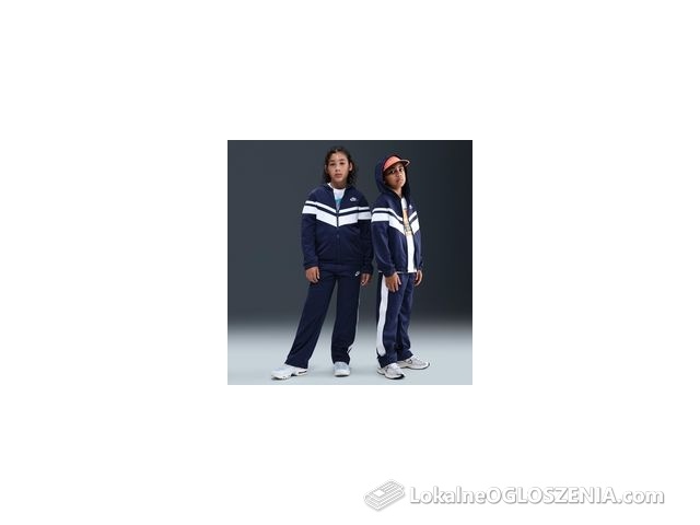 Dres z kapturem dla dużych dzieci Dri-FIT Nike Sportswear - Niebieski