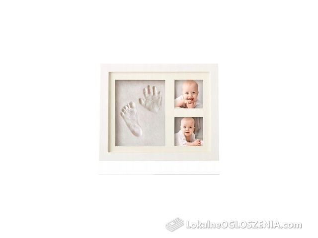 RAMKA NA ZDJĘCIE Z GLINKĄ NA ODCISK RĄCZKI STÓPKI