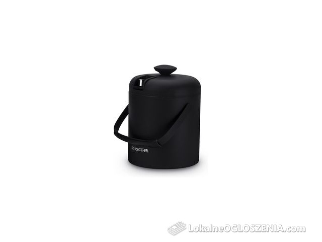 Konighoffer Wiaderko Pojemnik Do Lodu Ze Szczypcami Stalowy Ice Czarne 1,3 L