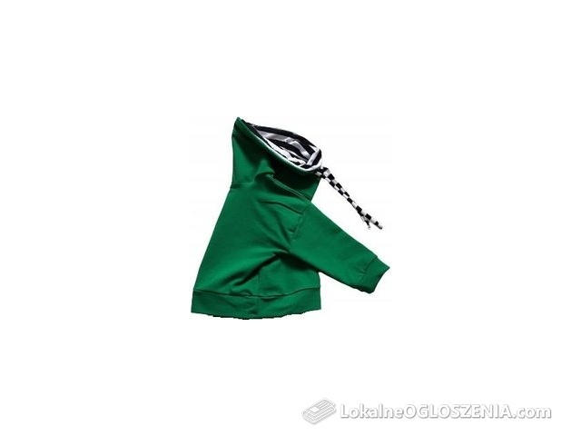 Bluza zielona z paskami rozmiar 140