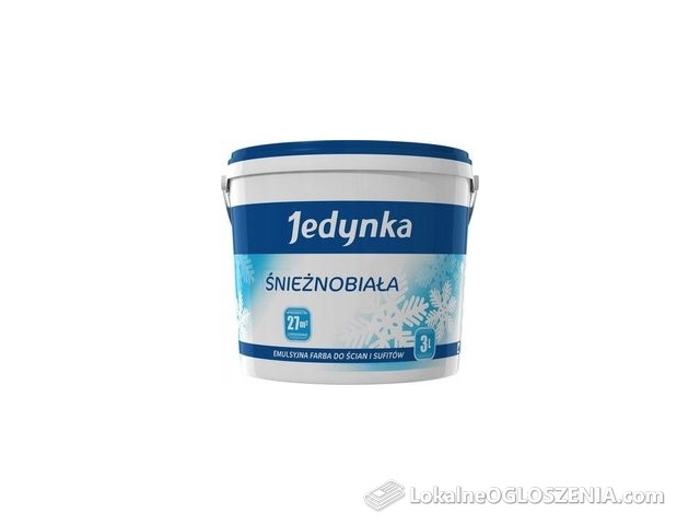 Jedynka Emulsja Akrylowa Wewnętrzna Biała 10L