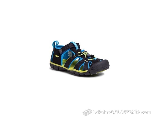 Sandały KEEN - Seacamp II Cnx 1022984  Black/Brilliant Blue