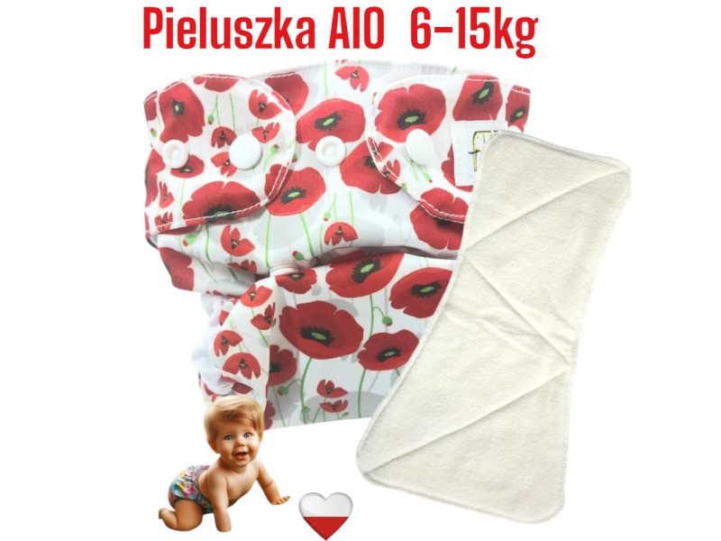 Pieluszka Wielorazowa AIO Kieszonka Coolmax MAKI NappiMe