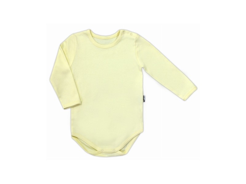 Body z długim rękawem żółte