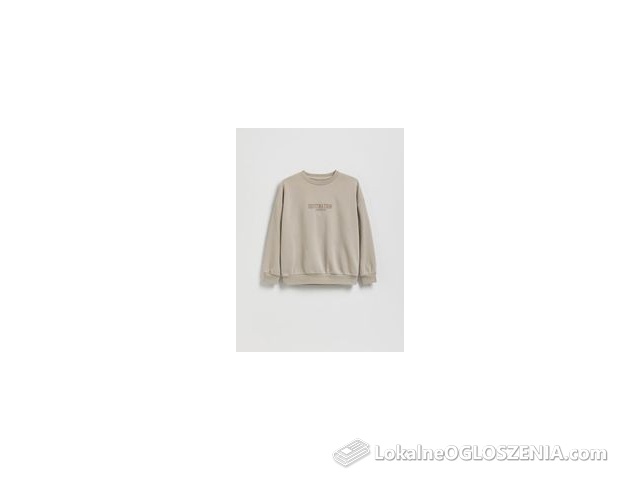 Reserved - Bluza z nadrukiem - beżowy