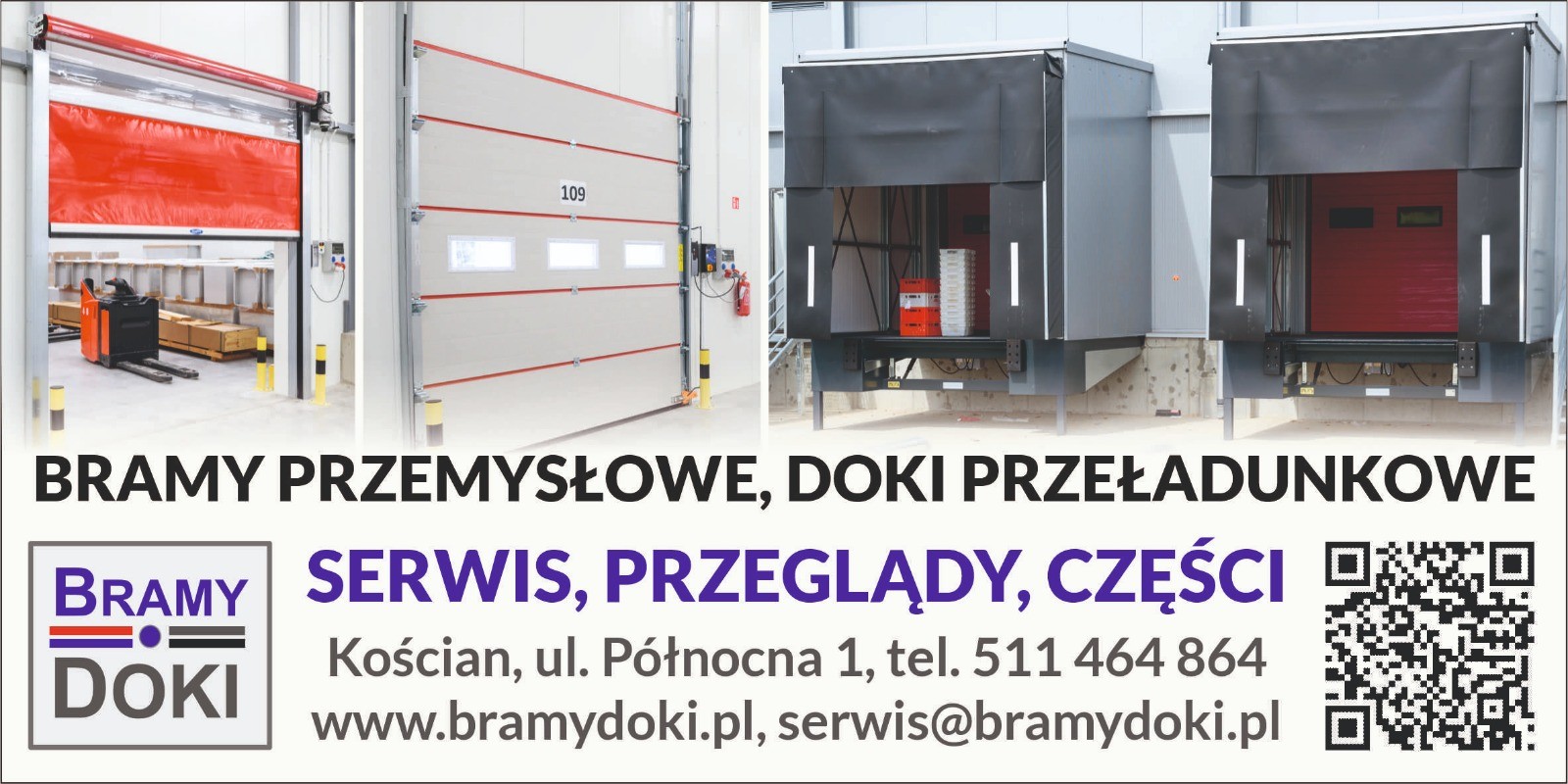 Naprawa bram przemysłowych i doków przeładunkowych.