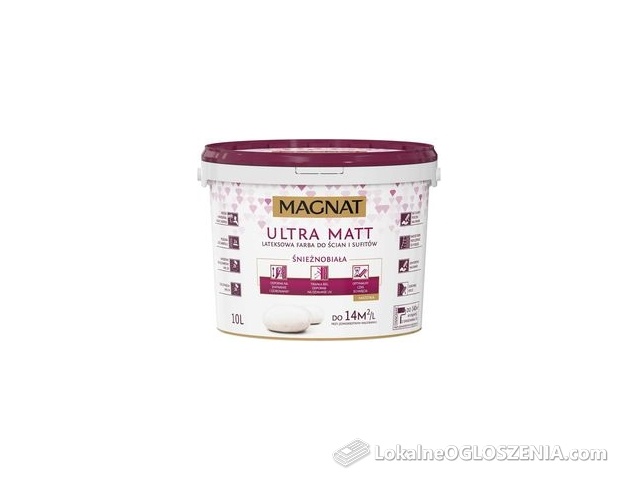 Magnat Ultra Matt Biały Lateksowy 10L