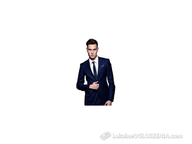 M&M Suits Garnitur Mediolan Granatowy