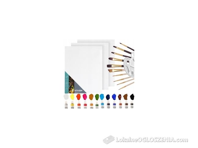 Zestaw Do Malowania Kreatywny Farby Pędzle