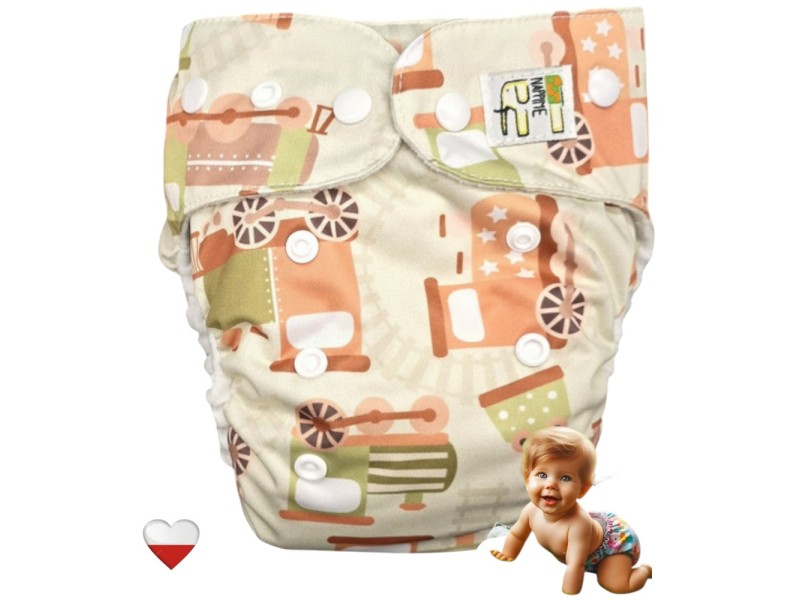 KIESZONKA BAMBUS - POCIĄGI ZIELONE