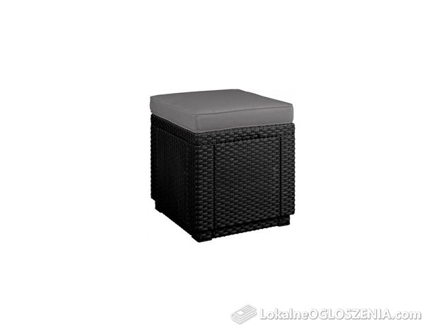 Curver Pufa Cube With Cushion Grafit 213785