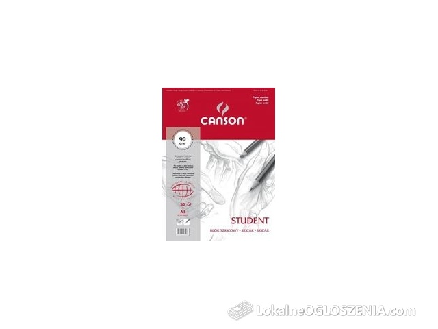 CANSON Blok szkicowy Student A3 90 g/m2
