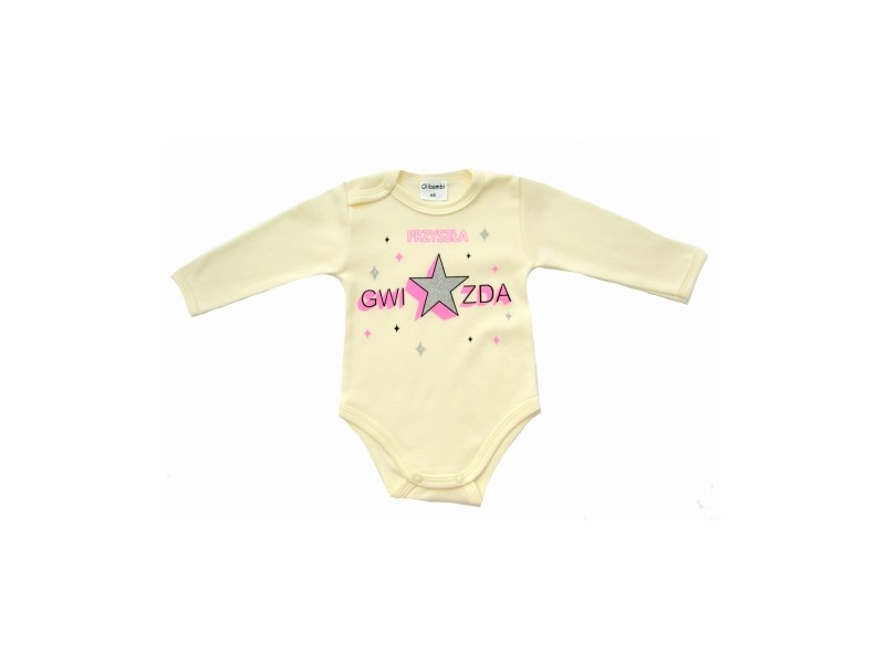 Body niemowlęce PRZYSZŁA GWIAZDA żółty