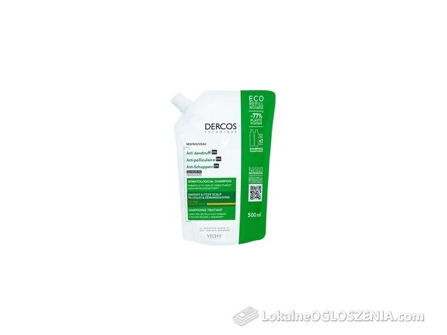 Vichy Dercos Szampon Przeciwłupieżowy Włosy Suche Uzupełnienie 500ml