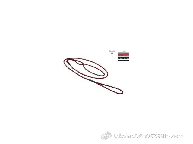 Chaba Smycz Ringówka 8Mm Czarna