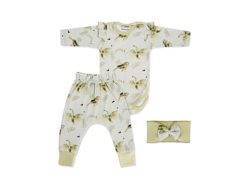 Komplet dla dziewczynki Łabędzie